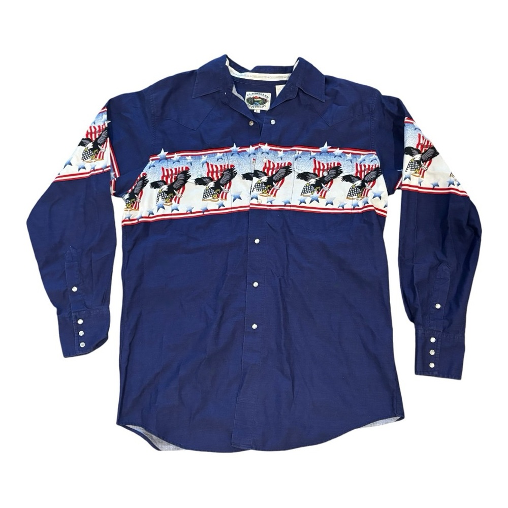 1980's Vintage Cumberland Outfitters Eagle Button Up!